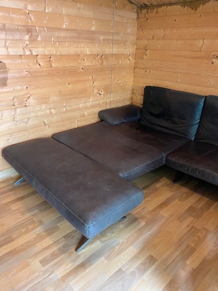 Couch sofa echt leder in Gladbeck