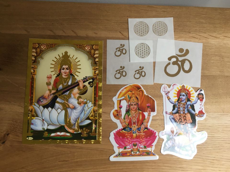 Sarasvati Kali OM Blume des Lebens aufkleber Sticker Print yoga in Dortmund