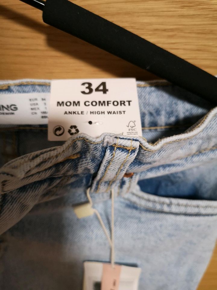 Mango mum comfort 34 neu Etikett high waist hose in Obertshausen