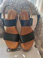 GABOR Sandalen NP 99 € NEU schwarz Leder 40 Nordrhein-Westfalen - Viersen Vorschau