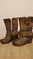 Mustang-Damenstiefel mit Keilabsatz , braun 38 Sachsen - Annaberg-Buchholz Vorschau