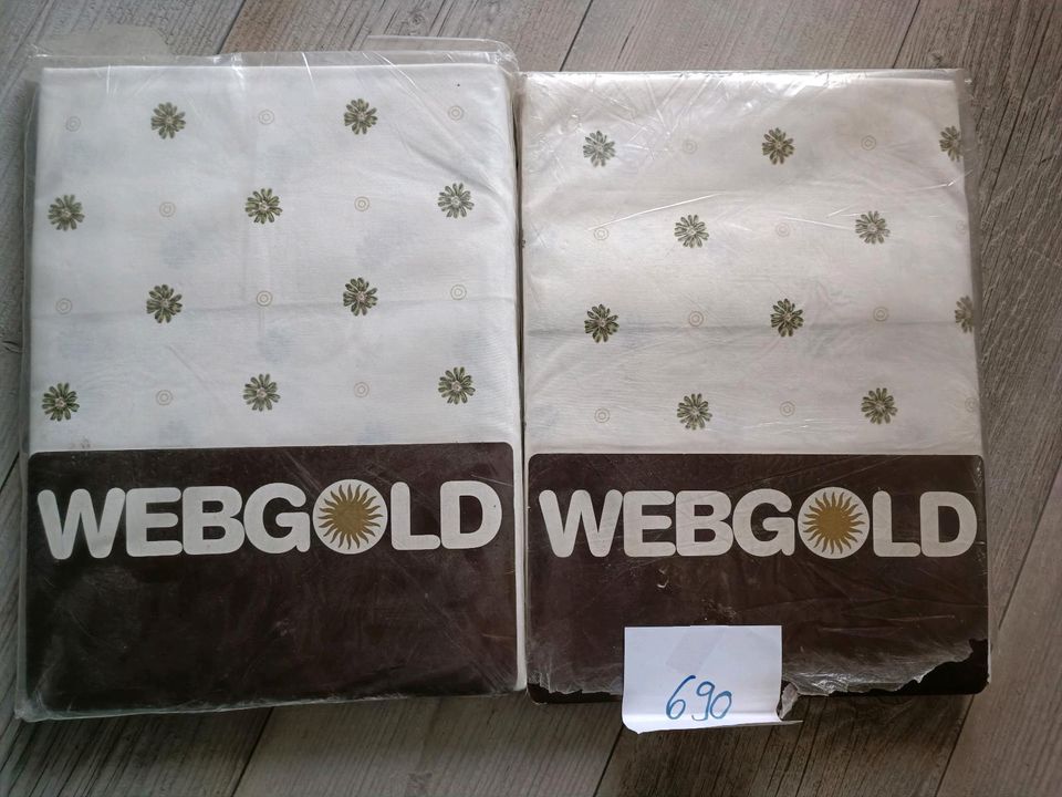 Webgold Bettwäsche 4tlg Silke 5474/735, 135x200, Creme * NEU in Glattbach Unterfr.