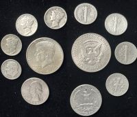 Silber Münzen Konvolut USA America HALF, QUARTER DOLLAR/ ONE DIME Bayern - Klingenberg am Main Vorschau