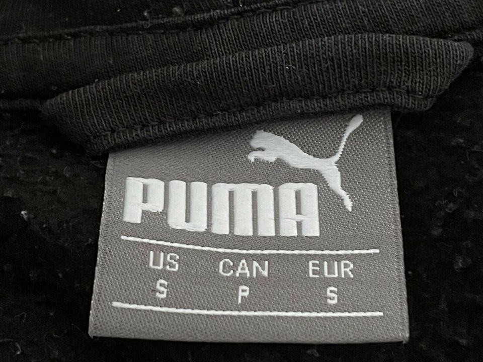 Puma Sweatjacke Kapuzenjacke Zip Hoodie Jacke Gr. S schwarz camo in Mönchengladbach
