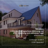 NEUBAU 2-Zimmer-Dachgeschoss-Wohnung mit Balkon Niedersachsen - Barendorf Vorschau