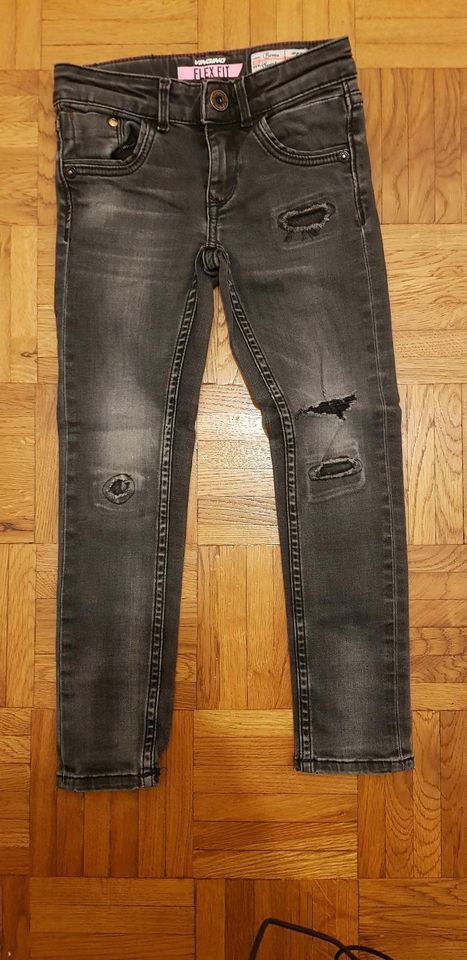 Jeans, used Look, schwarz, Größe 110 in Frankfurt am Main