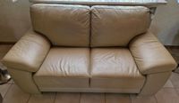 Sofa Leder beige ca 170 cm Hessen - Dreieich Vorschau