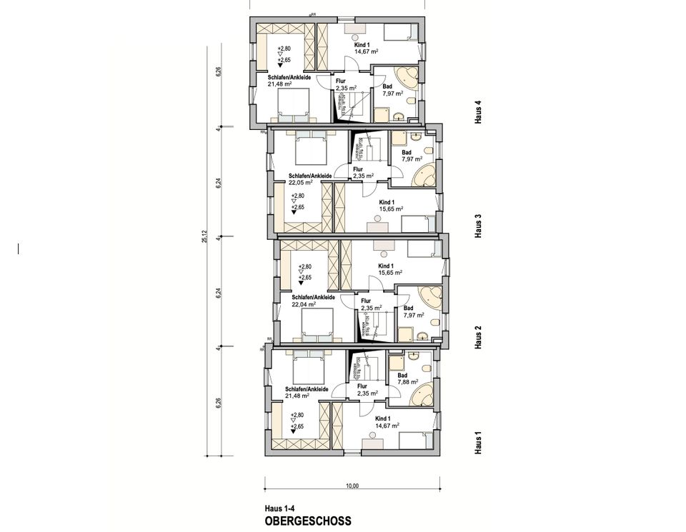 Reiheneckhaus Nr.5 | Schlüsselfertig - Zentral in Königsbrunn in Königsbrunn