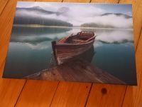 SCHÖNES CANVARTO LEINWANDBILD BOOT/WASSER 45 x 30 Hessen - Usingen Vorschau