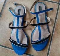 Sandalen Zara Riemchensandalen Größe 40 blau Köln - Rondorf Vorschau