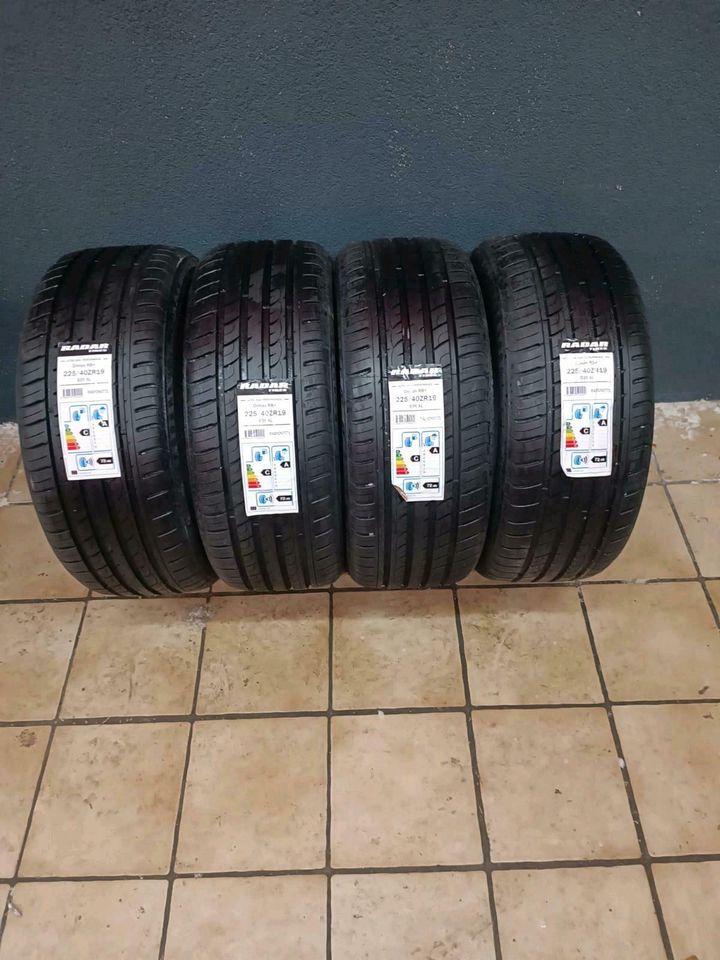 4x Sommerreifen Radar Dimax 225/40 R19 93Y in Marbach am Neckar