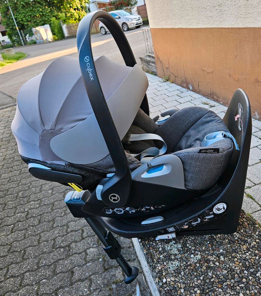 Sybex Cloud Z+Isofix/ Statio/Base Z-i Size Babyschale drehbar in Eggenstein-Leopoldshafen