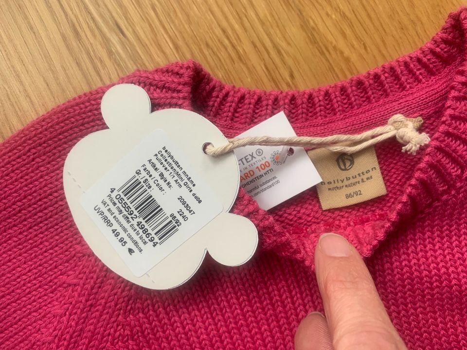 Neuer Bellybutton Pullover 86/92, rosa Pink Strick Winter Herbst in Frankfurt am Main