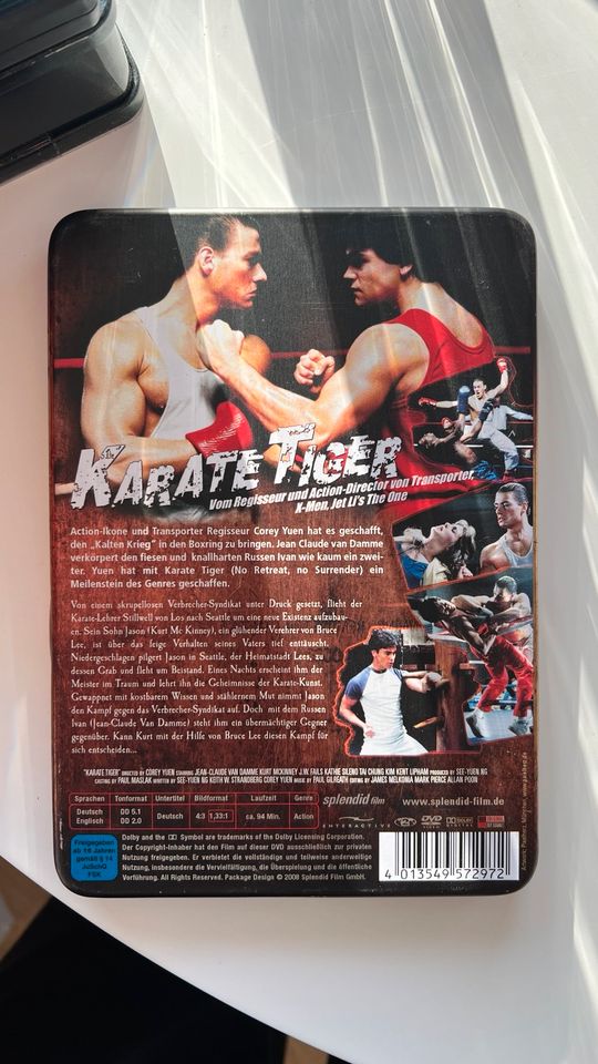 Karate Tiger UNCUT Steelbox DVD - Jean-Claude van Damme in Bergfelde