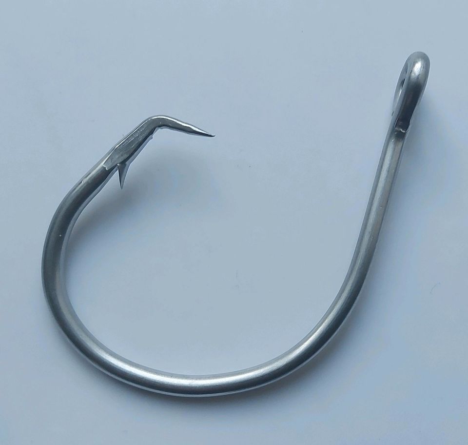 2 Edelstahl Circle Hooks 20/0 Haken Meeresangeln Angeln Haken in Leipzig