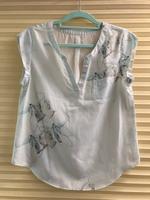 Opus ❤️ Finia Aquarell Bluse Transparent Creme 36 S Sachsen-Anhalt - Hötensleben Vorschau