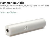 Hammerl Baufolie, Folie , Abdeckfolie, Fensterfolie, NP 309€ Baden-Württemberg - Bad Dürrheim Vorschau