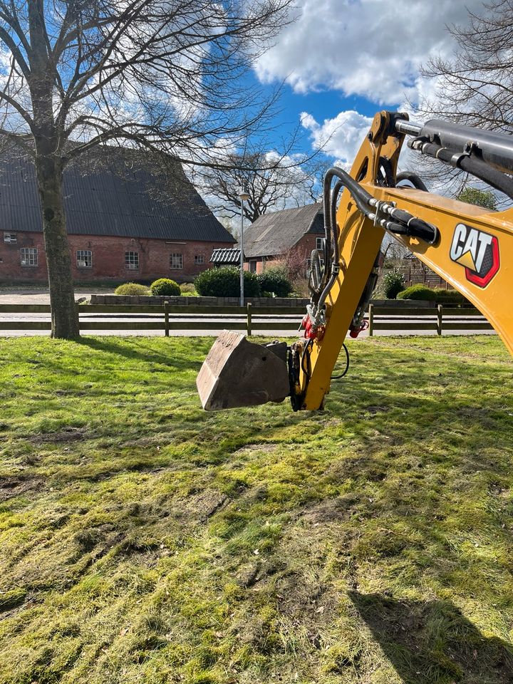 Minibagger Powertilt Klima 1,8 2t Cat 301.8 vermieten mieten in Hamdorf