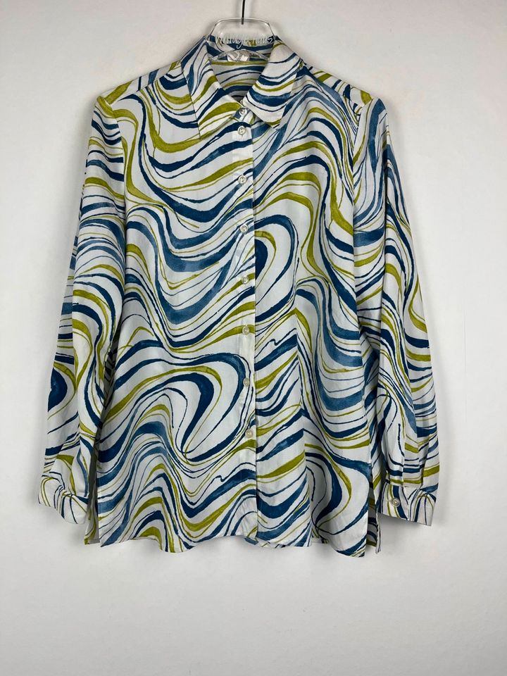 Vintage Crazy Pattern Bluse - Retro Shirt -Oldschool -90s- Gr. XL in Neuenhaus