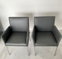 2 Original Walter Knoll Stühle Modell 1410, Leder grau, neuwertig Nordrhein-Westfalen - Swisttal Vorschau