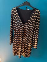 Partykleid Glitzer schwarz gold Bremen - Vegesack Vorschau