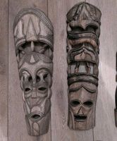 Alte afrikanische Masken Holzmasken Südafrika Handarbeit Bayern - Schwabsoien Vorschau