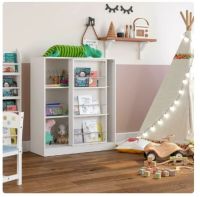 Homfa Bücherregal, Kinderregal mit Schiebetüren, 90x37x106 Hessen - Hünstetten Vorschau