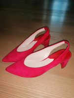 Maripe Pumps, Peep Toes, rot Wildleder Bayern - Straubing Vorschau