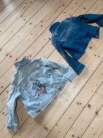 Jeans Jacke C&A gr. 104 H&M Stickerei nieten Bayern - Kirchseeon Vorschau