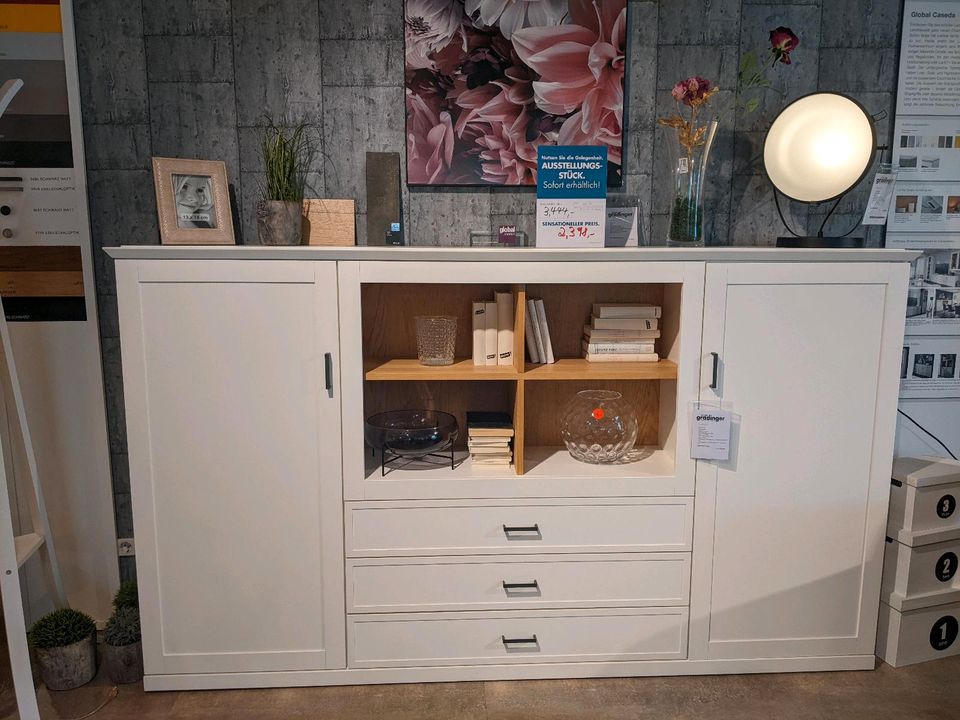 Highboard Global Caseda weiß Holz in Worms