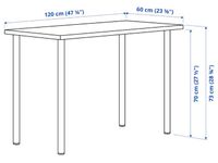 Schreibtisch von Ikea inkl. Durchsichtige Auflage Brandenburg - Stahnsdorf Vorschau