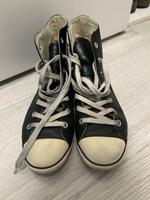 Converse aus Leder, schwarz Harburg - Hamburg Marmstorf Vorschau