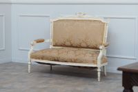 ANTIK 1890 Sitzbank Shabby Sofa Elfenbein Gold F.A.008.001.000.6 Nordrhein-Westfalen - Radevormwald Vorschau