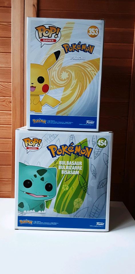 Funko Pop, Pokemon, Pikachu,Bisasam,XXL,Silber Edition in Korschenbroich