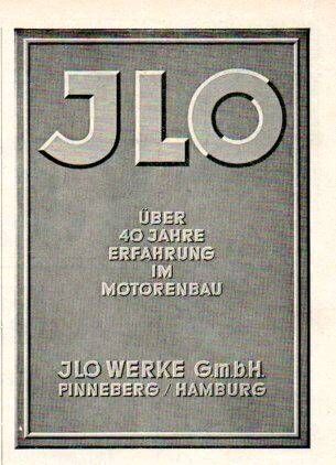 JLO Werke Pinneberg  "40 Jahre / Siegreich" 2 x Werbeanzeige 1953 in Steinen