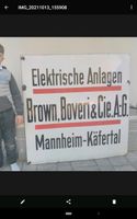 Emallie Schild  1891 Gründerzeit BBC Brown, Boverie&Cie ABB Sachsen - Puschwitz Vorschau