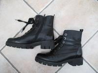 Gabor Platteau Stiefelette Boots Leder schwarz 38 Rheinland-Pfalz - Grünstadt Vorschau