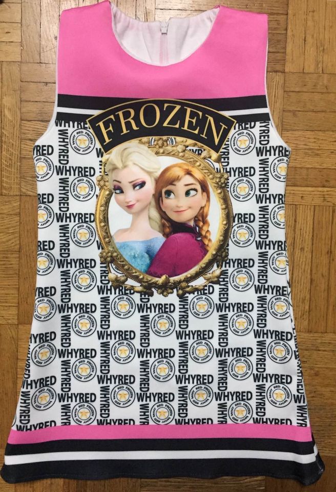 Frozen Eiskönigin Elsa Anna Kleid Tunika elastisch Gr 122 128 NEU in München