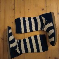UGG Australia Außergewöhnliche gestrickte Zopfmuster Stiefel 40 Hessen - Großenlüder Vorschau
