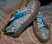 Ausgefallene Sneaker silber mit Glitzer Grösse 42 NEU Hamburg-Nord - Hamburg Fuhlsbüttel Vorschau