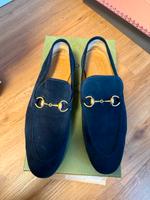 Gucci Herren Loafer Wildleder blau Größe 9 Herrenschuhe Nürnberg (Mittelfr) - Mitte Vorschau