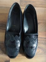 Schwarze Halbschuhe / Schlüpfschuhe Leder von medicus, Gr. 7 = 40 Bayern - Langenzenn Vorschau