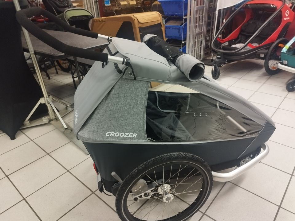 Neu CROOZER Fahrradanhänger Buggy KEEKE 2 in ANTHRAZIT GRAU in Bottrop