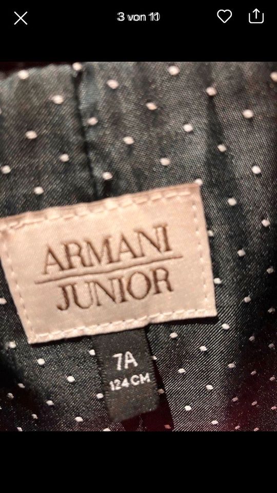 Armani Blazer Mantel klassisch blau w NEU Gr. 122  7 J in Regenstauf