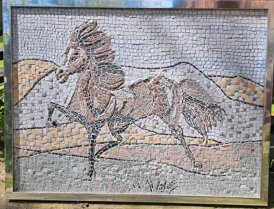 Mosaik Bild Marmor Pferd Wandbild in Kyritz
