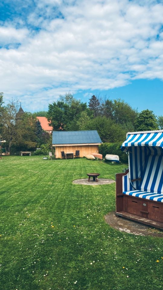 Ferienwohnung Rügen Wasserblick Terrasse Garten Boote Fahrräder in Zudar