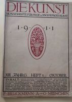 Antik Buch Die Kunst von 1911 Heft 1 Architektur Jugendstil usw Brandenburg - Königs Wusterhausen Vorschau