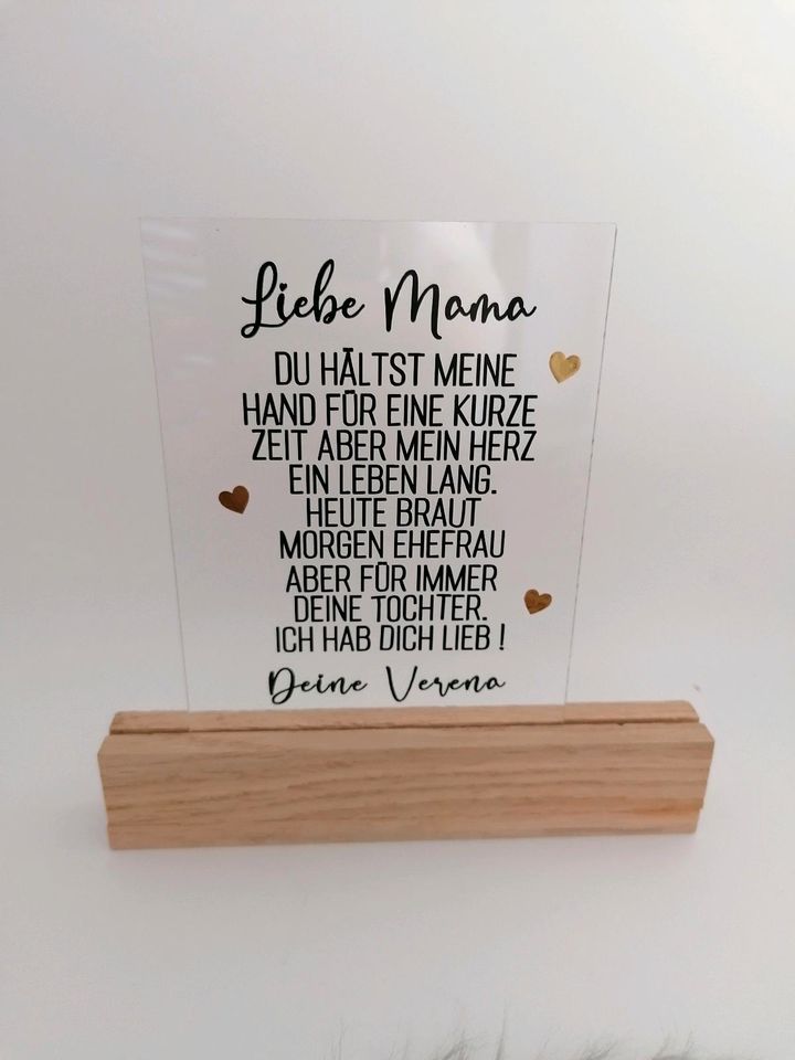 Geschenk Brautmutter Hochzeit Mutter der Braut Schwiegermutter in Holthausen