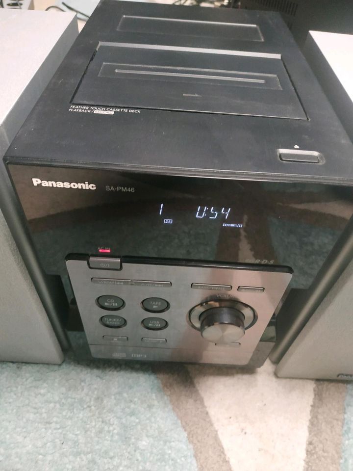 Panasonic SA-PM46 | CD Stereo-Anlage | Kassetten Player | Fernbed in Lehre