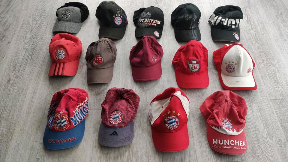 14x FCB Bayern München Mütze Cap in Walldürn